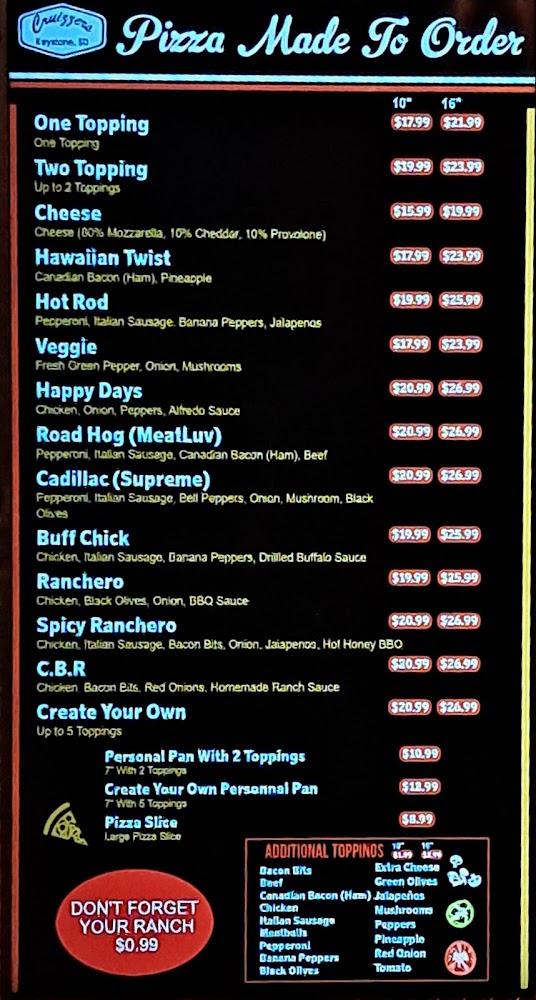 Cruizzers Menu image 3